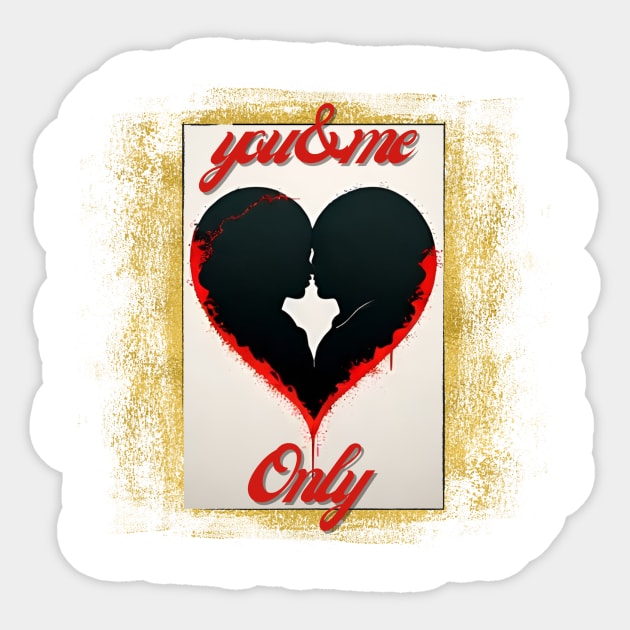 You & Me Only - Romantic Galantine's Day Sticker by Orento